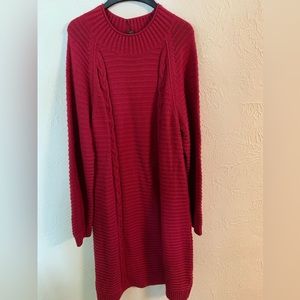 NWT Banana Republic Red Sweater Dress Size XL